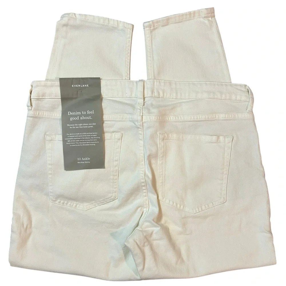 Everlane Women’s Mid-Rise Skinny Ankle Casual Jeans 33 - Picture 4 of 10